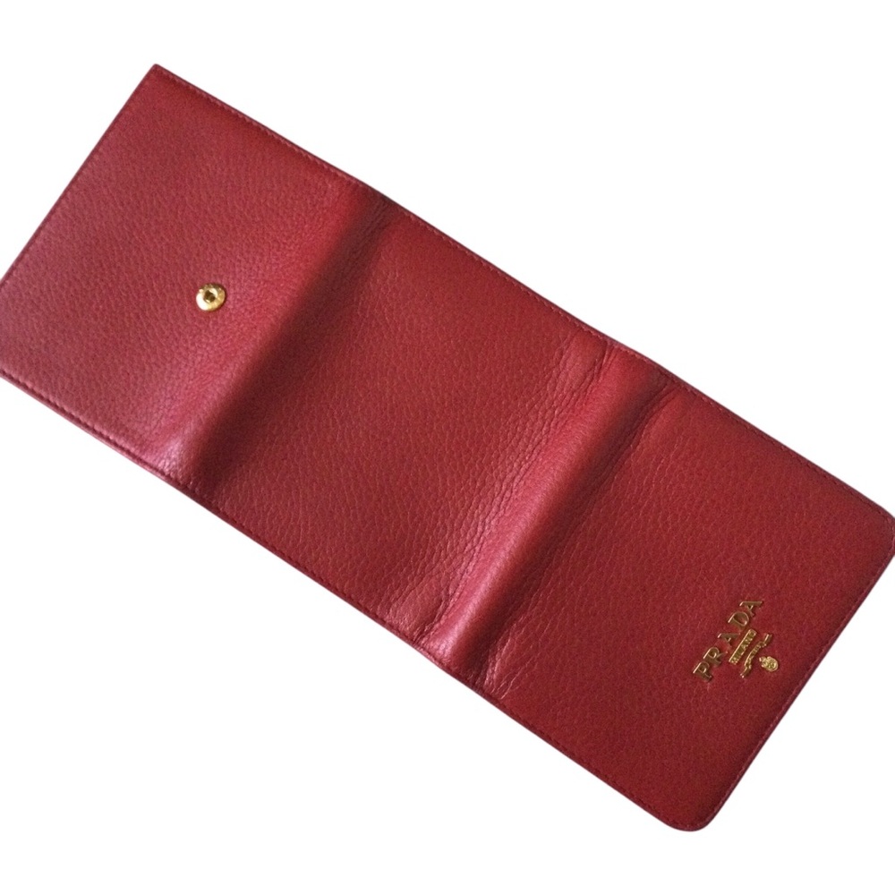 Prada Vitello Grain Leather Compact Wallet - Picture 7 of 11